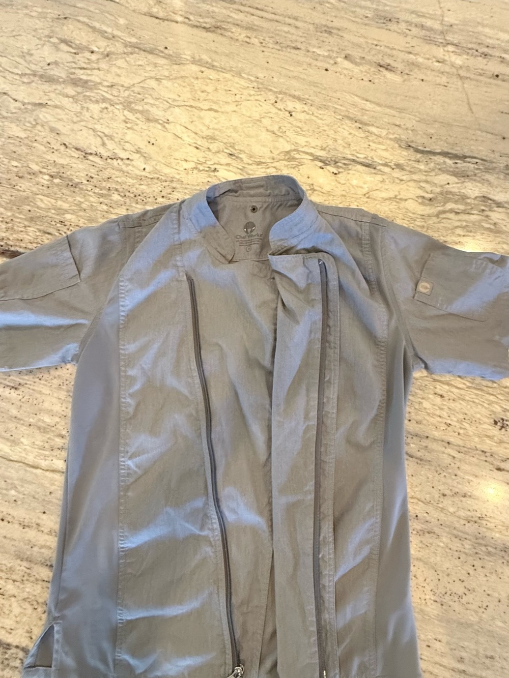 Chef works lot of 2 Light Gray Men's Lightweight Shirt  - Minimal Utility Style